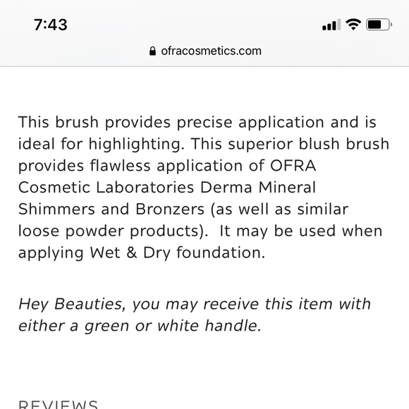 Ofra pro 22 highlighter/ blush brush - Picture 7 of 7